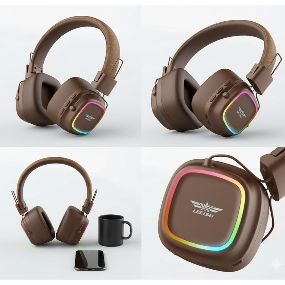 Lelisu LS-258 Blueooth Headphone - Brown