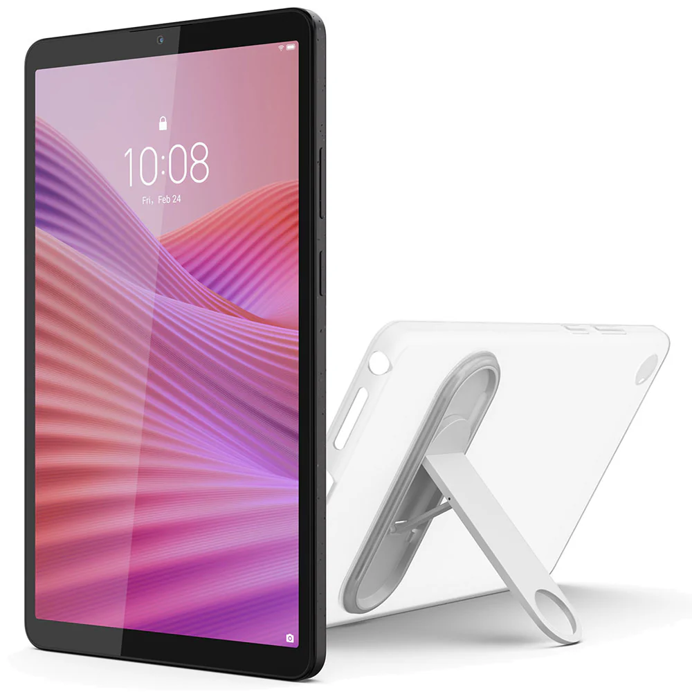 Lenovo Tab One (8.7 Inch - 4GB RAM - 128GB ROM - SIM) With Clear Case - Luna Grey