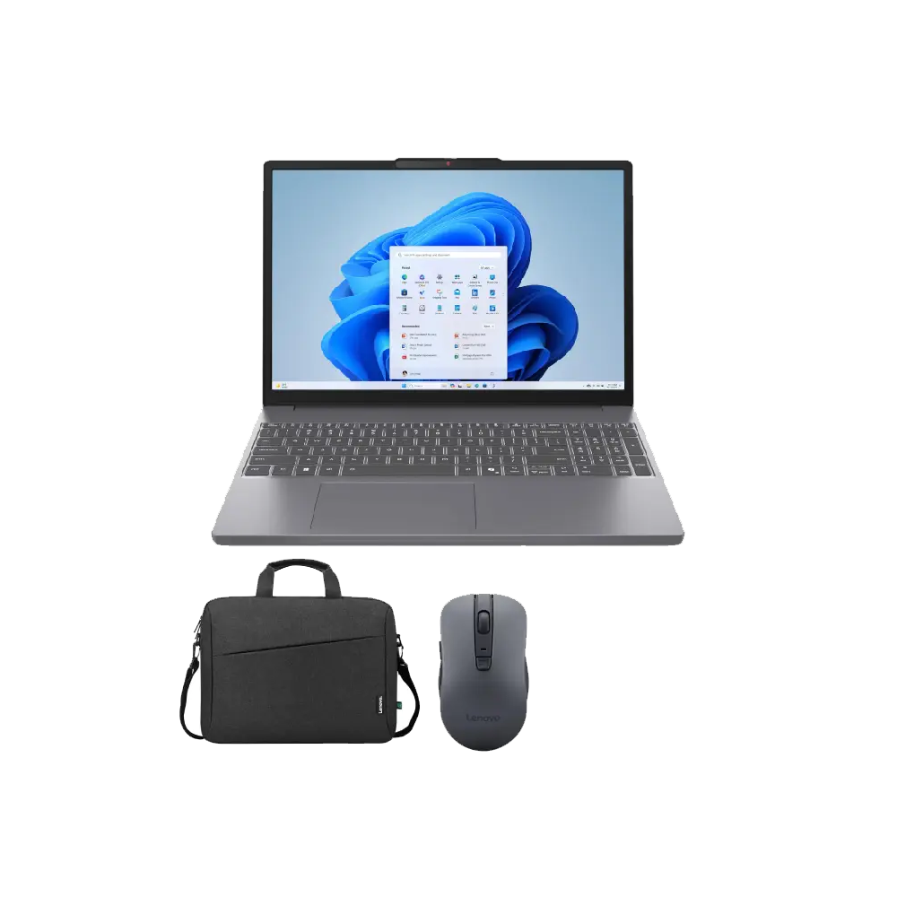 Lenovo IdeaPad Slim 3 15IRH10 Laptop (Intel Core i5/13420H - 16G DDR5 - 512G M.2 NVMe - Intel UHD Graphics - 15.3 Inch WUXGA IPS 60Hz - Lenovo T210 Bag - WL310 Silent Bluetooth Mouse) - Luna Grey
