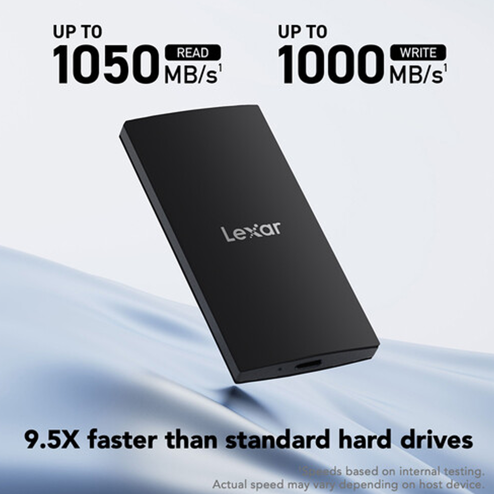 Lexar SL300 1T External SSD - Black