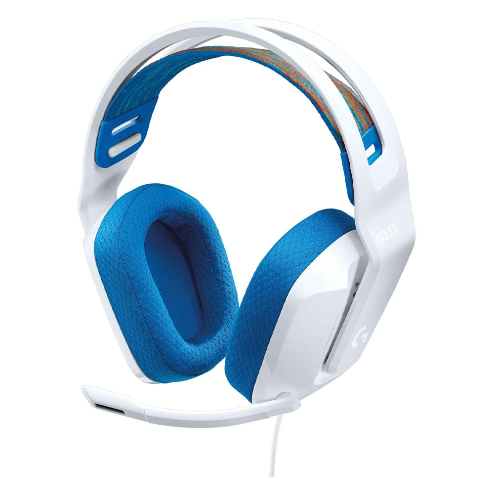 Logitech G335 Wired Gaming Headphone (One Socket 3.5mm With Convert) - White