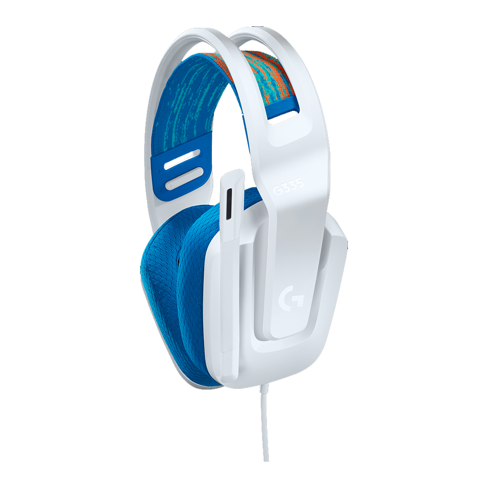 Logitech G335 Wired Gaming Headphone (One Socket 3.5mm With Convert) - White