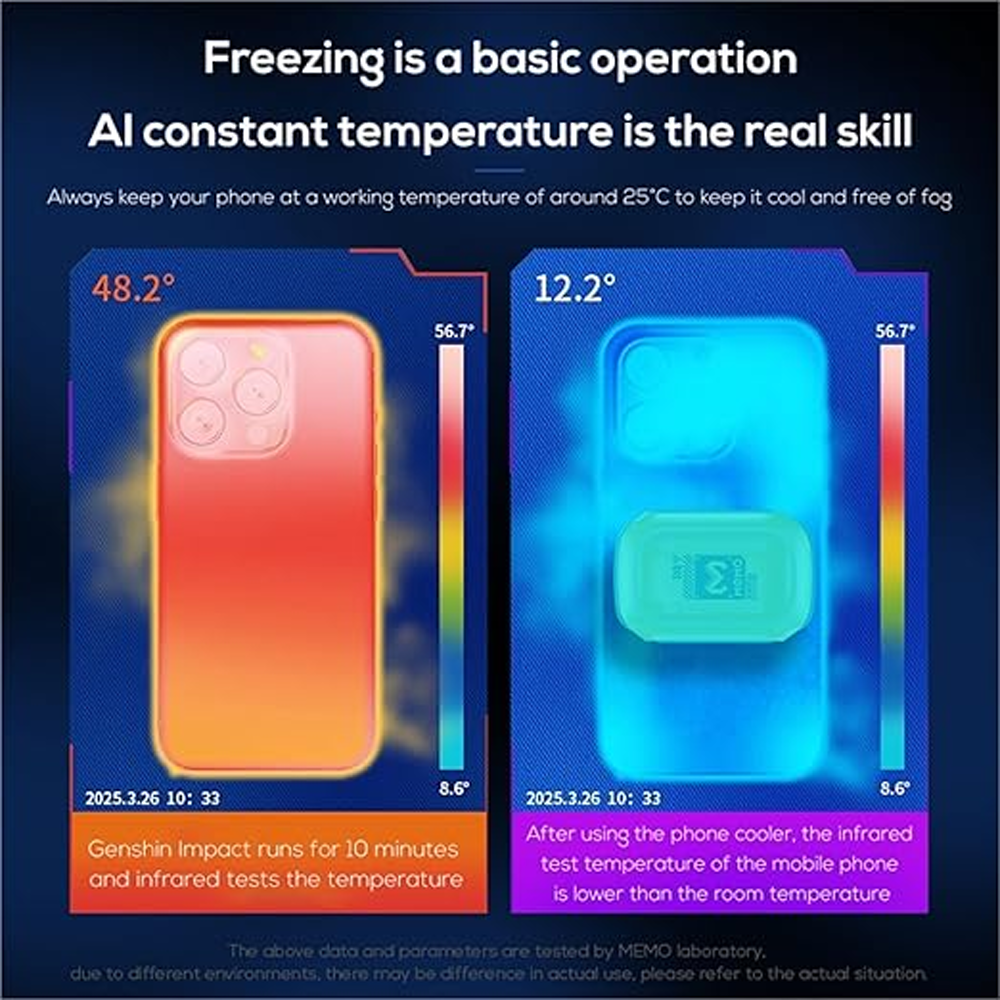 MEMO CX12 Magnetic Mobile Cooling Fan With External Battery