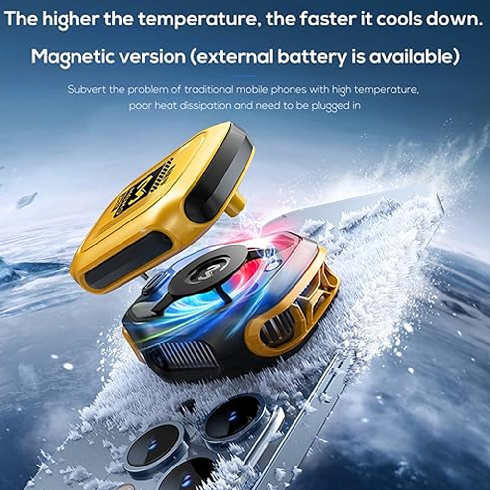 MEMO CX12 Magnetic Mobile Cooling Fan With External Battery