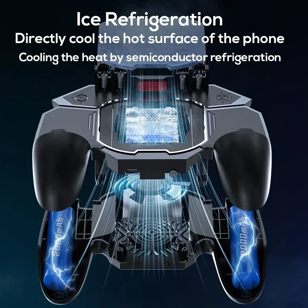 MEMO DL-100 Six Fingers Mobile Game Controller With Fan Cooling