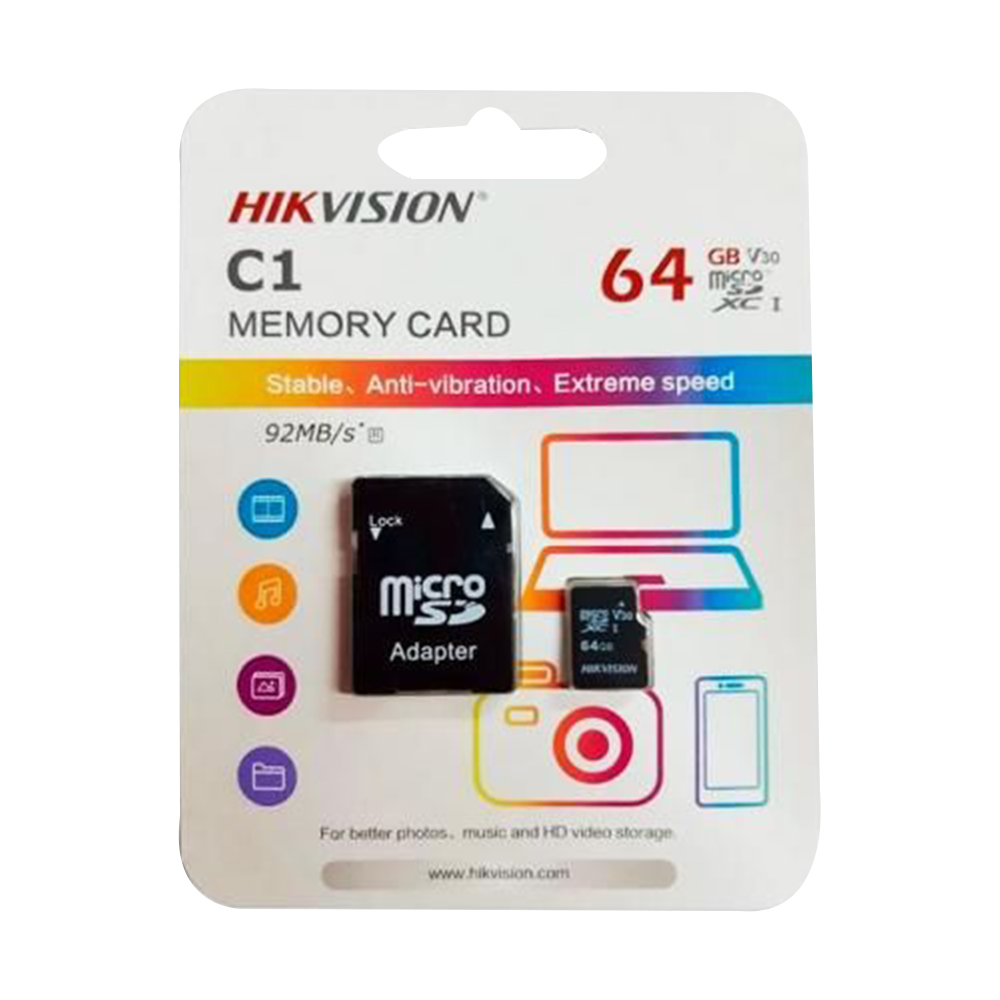 Hikvision C1 64GB Class 10 microSD Memory Card