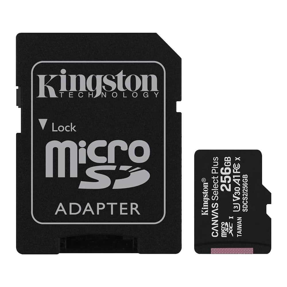 Kingston Canvas 256GB Class 10 microSD Memory Card