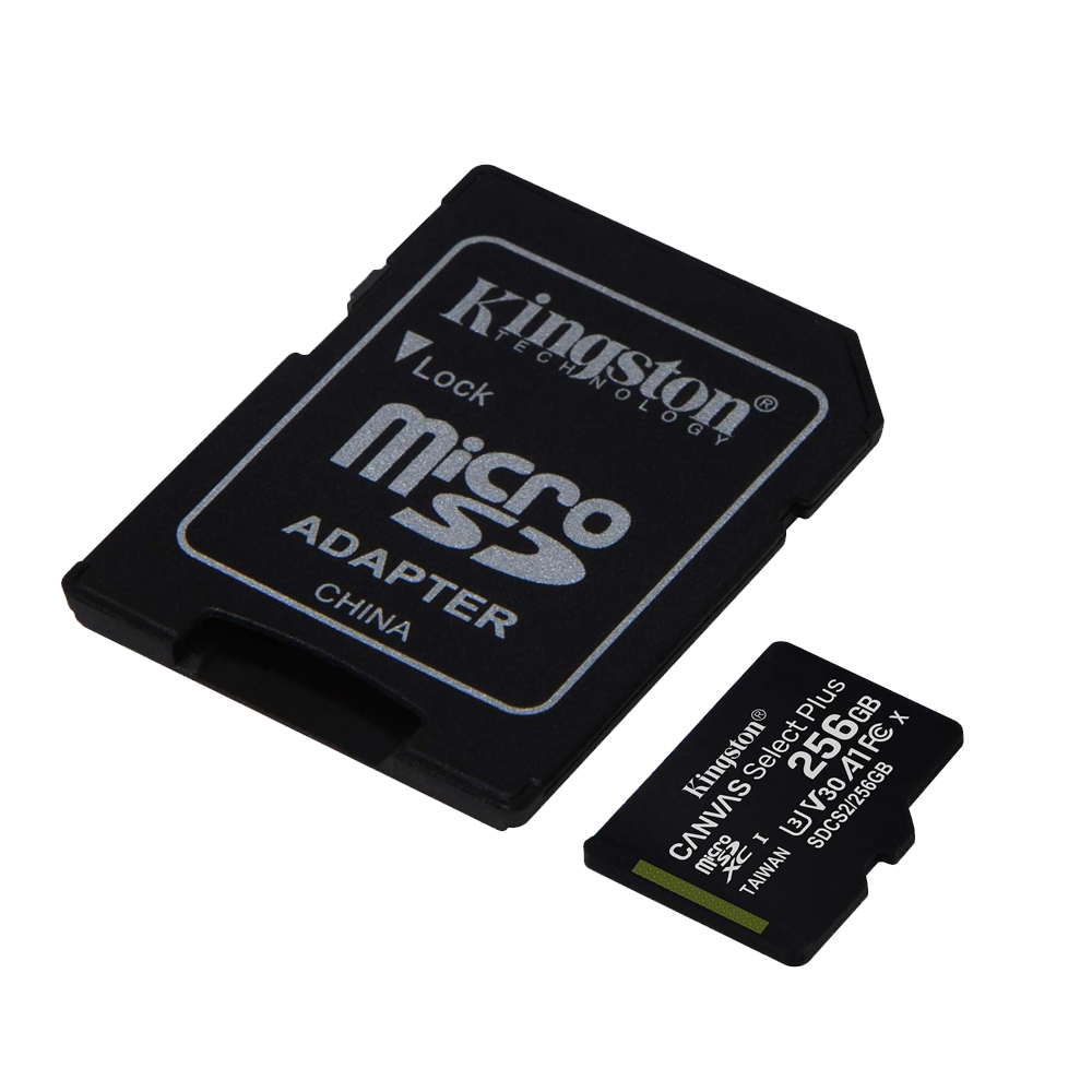 Kingston Canvas 256GB Class 10 microSD Memory Card