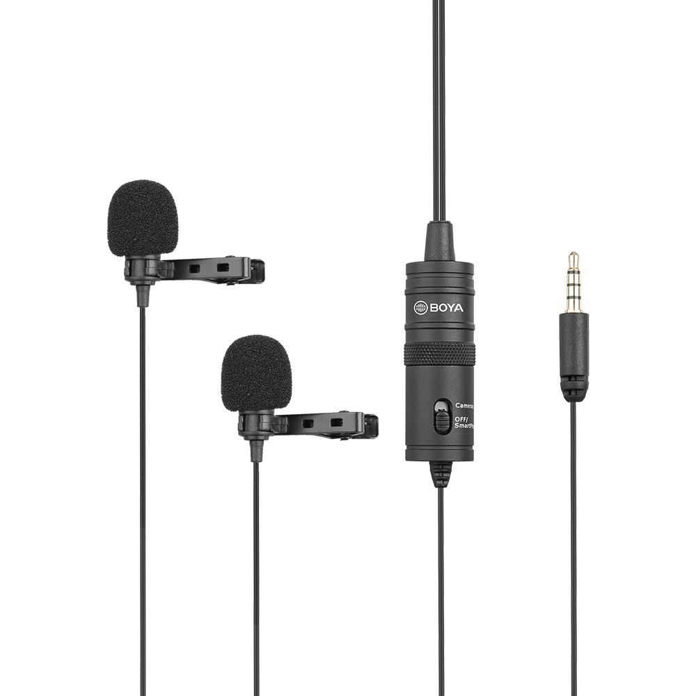 Boya BY-M1DM Dual Lavalier 3.5mm Wired Microphone