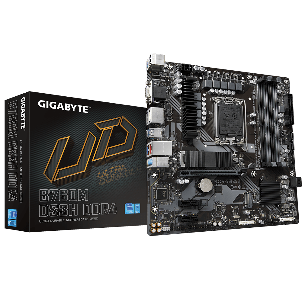 Gigabyte B760M DS3H DDR4 Intel Socket LGA 1700 Motherboard