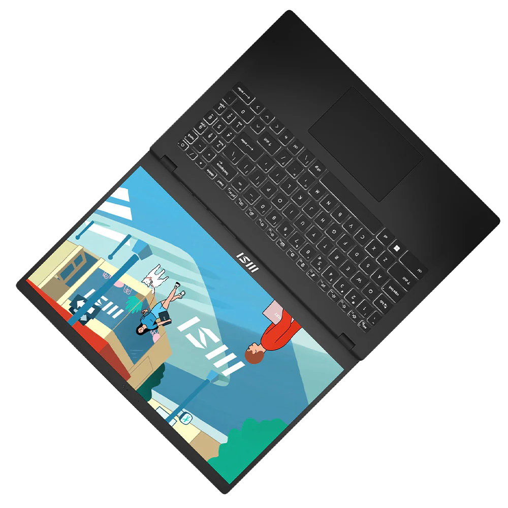 MSI Modern 15 H B13M-088XEG Laptop (Intel Core i7/13620H - 8GB DDR4 - 512GB M.2 NVMe - Intel Iris Xe Graphics - 15.6 Inch FHD IPS 60Hz) - BLACK
