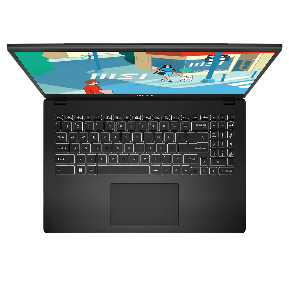 MSI Modern 15 H B13M-088XEG Laptop (Intel Core i7/13620H - 8GB DDR4 - 512GB M.2 NVMe - Intel Iris Xe Graphics - 15.6 Inch FHD IPS 60Hz) - BLACK