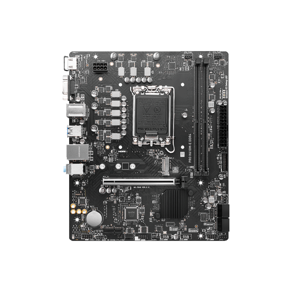 MSI PRO H610M-E DDR4 Intel LGA 1700 Motherboard