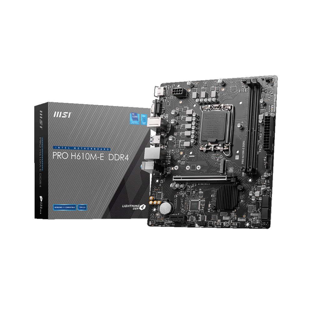MSI PRO H610M-E DDR4 Intel LGA 1700 Motherboard