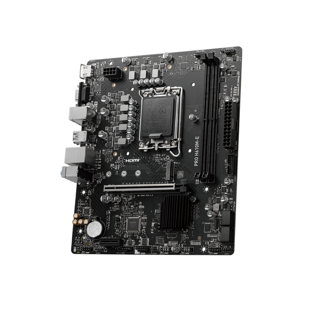 MSI PRO H610M-E DDR5 Intel Motherboard LGA 1700