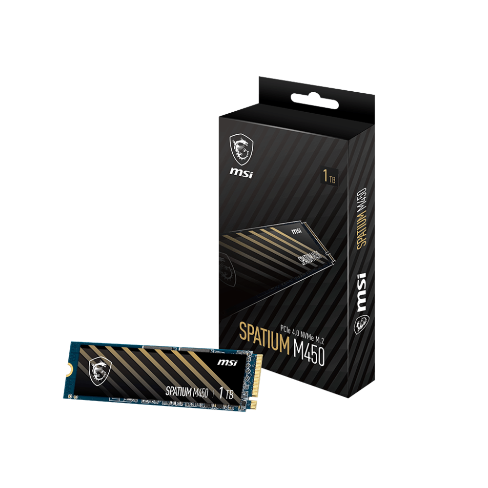 MSI Spatium M450 1TB PCIe 4.0 NVMe M.2 SSD