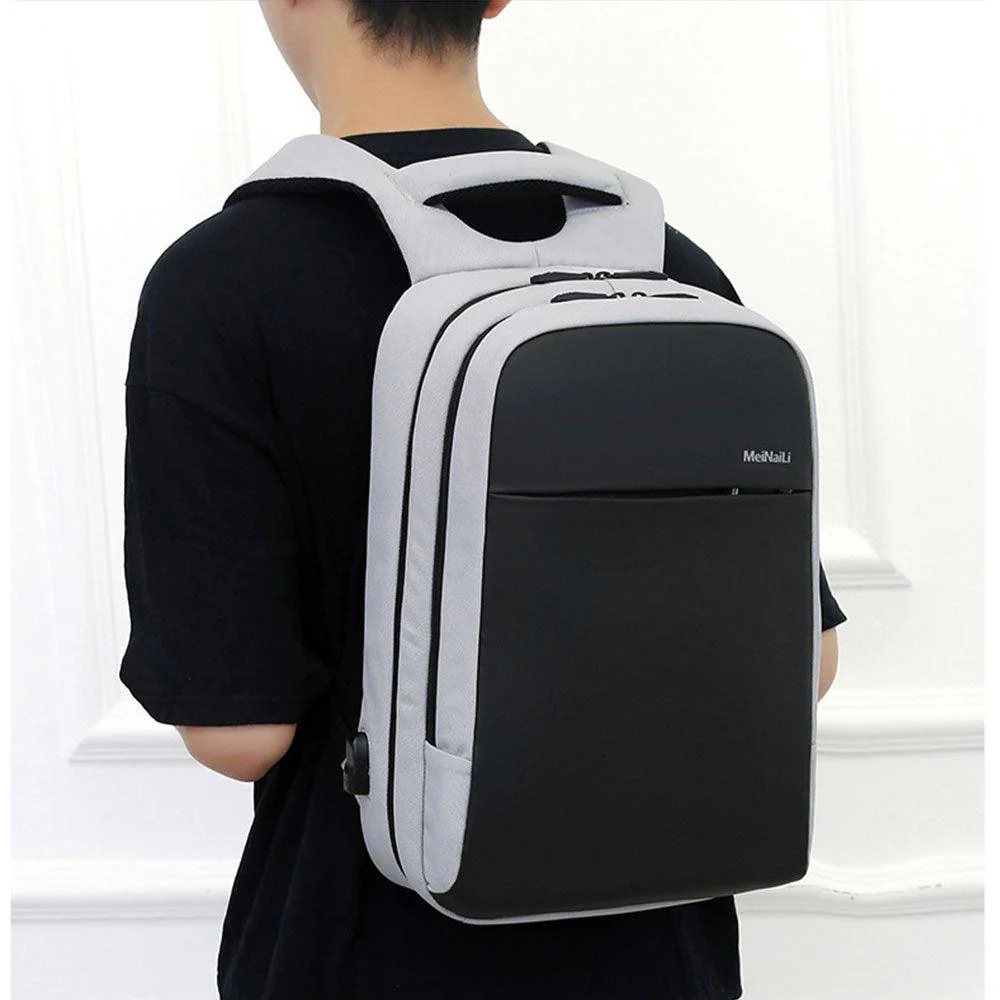 Meinaili 1802 15.6 Inch Laptop Backpack - Grey