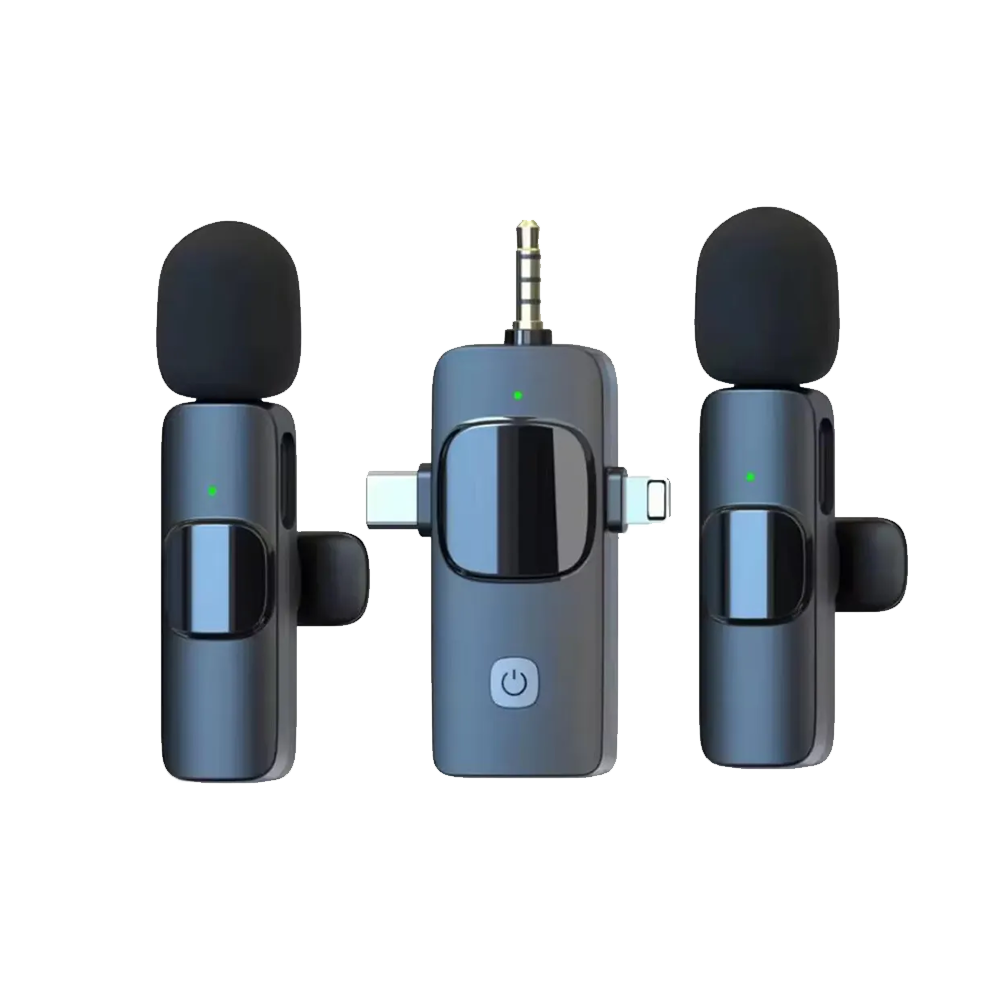 K15 3-in-1 (Lighting - Type-C - 3.5mm) Wireless Microphone
