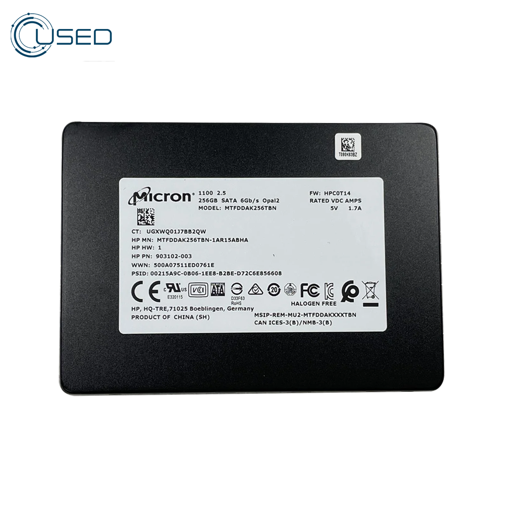 Micron 256GB 2.5 Inch SATA SSD (Original Used)