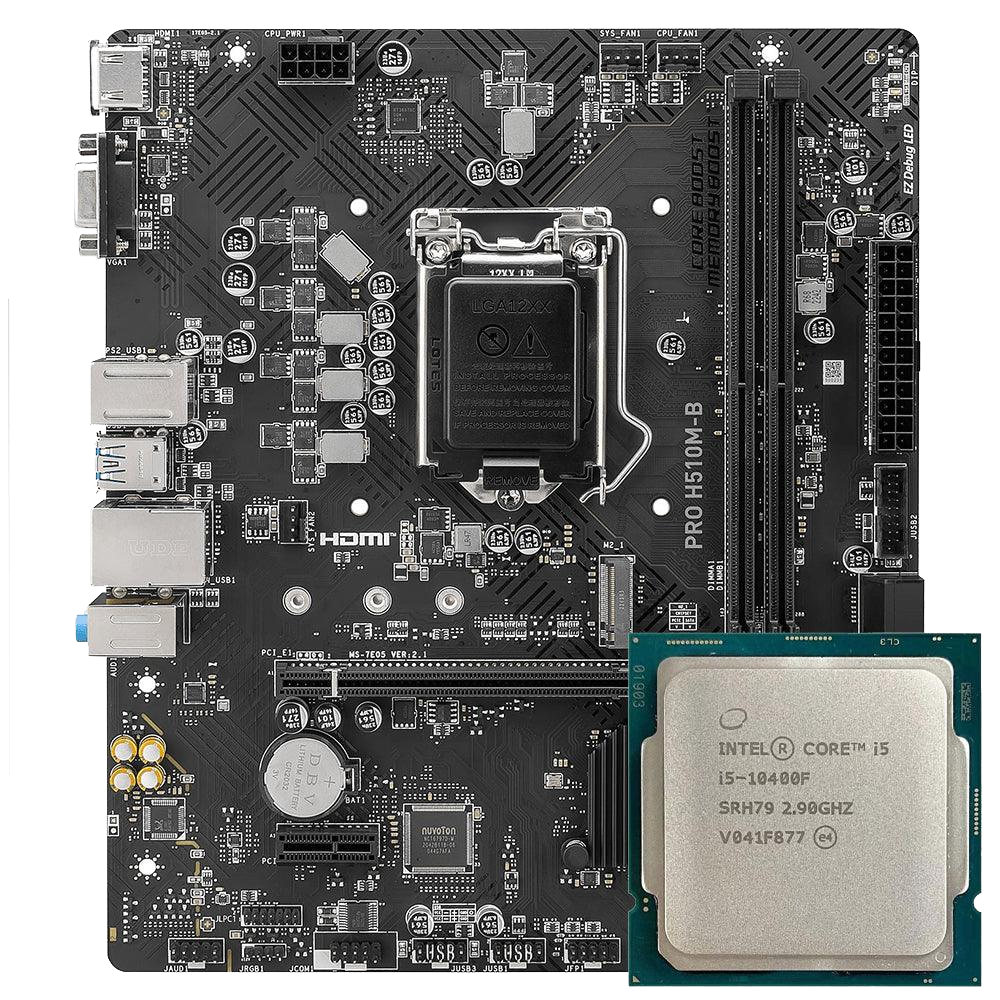 MSI PRO H510M-B Intel Motherboard + Intel Core i5-10400F Processor LGA 1200