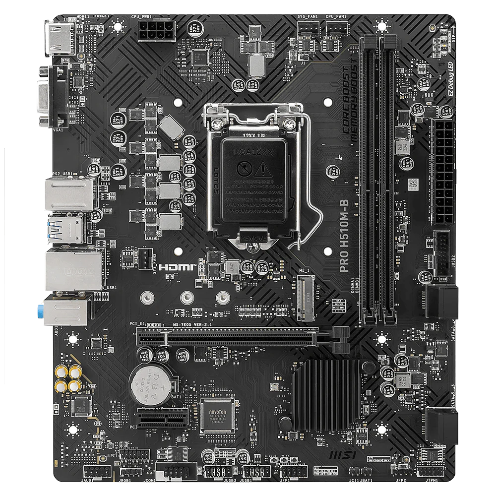 MSI PRO H510M-B Intel Motherboard + Intel Core i5-10400F Processor LGA 1200