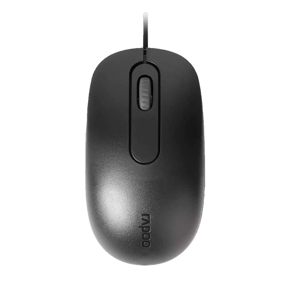 Rapoo N200 USB Wired Mouse - Black