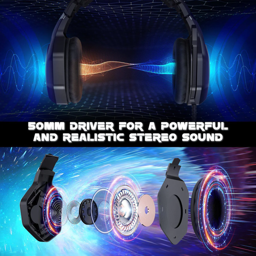 Headphone Wired Onikuma K10 PRO (One Socket With Convert + USB)