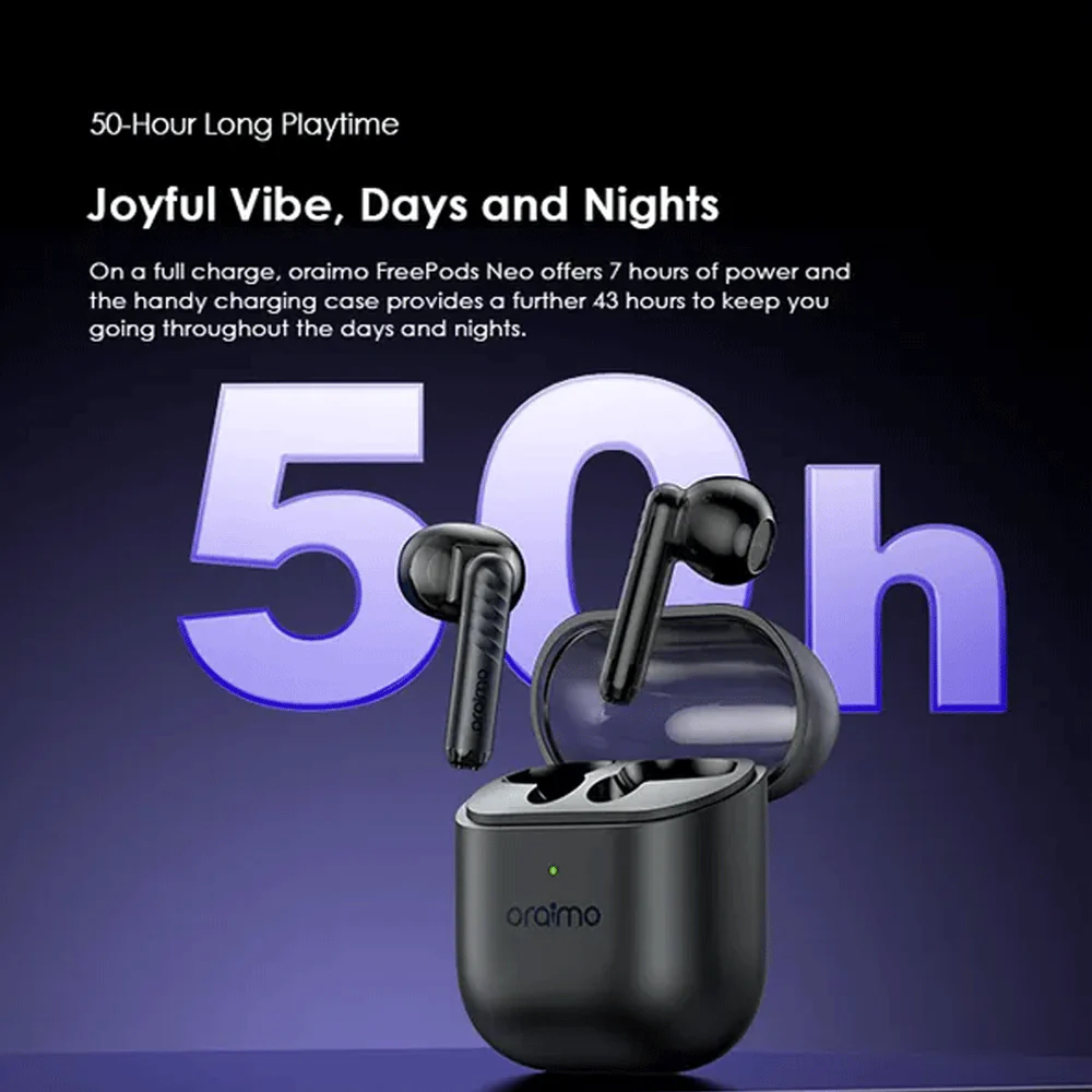 Oraimo FreePods Neo OTW-330S Earbuds - Speed Black