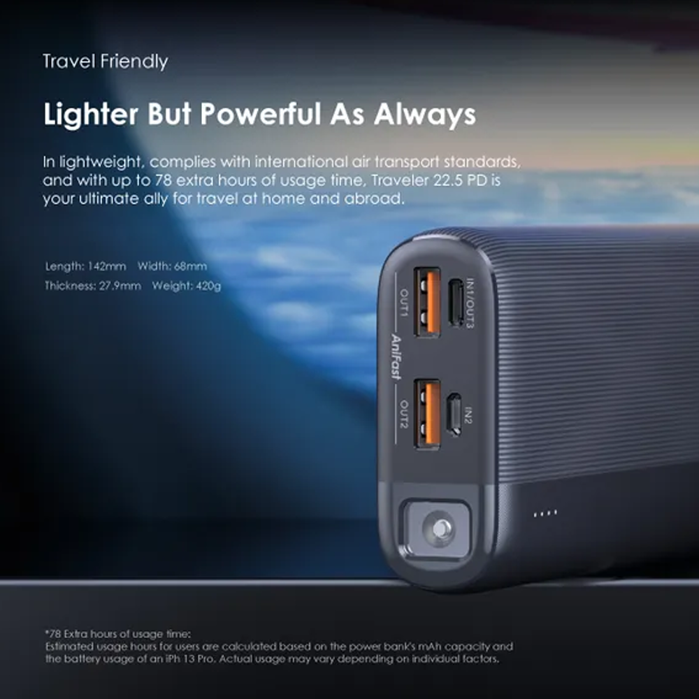 Oraimo Traveler 22.5 PD OPB-7204Q Super Fast Power Bank 20000mAh