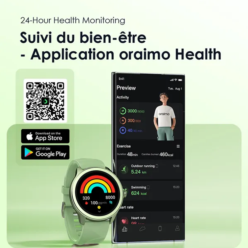 Oraimo Watch 2R OSW-30 Smart Watch - Gold