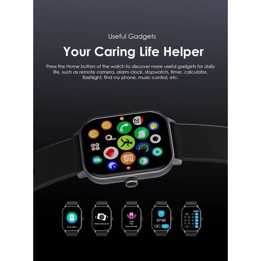 Oraimo Watch 5 OSW-805 Smart Watch - Light Chrome