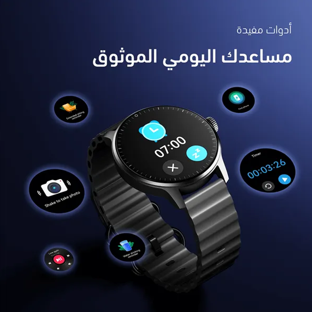 Oraimo Watch 5R Pro OSW-830 Smart Watch - Black