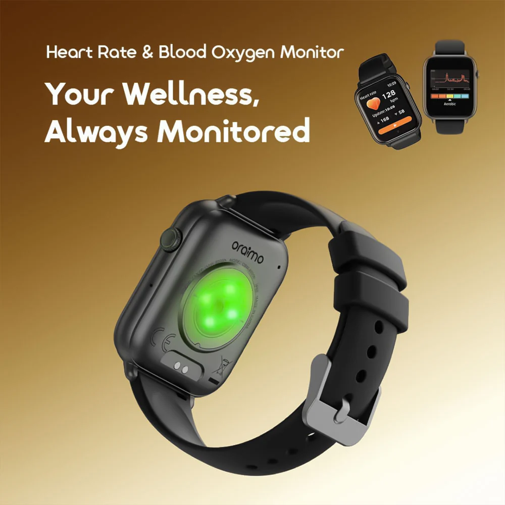 Oraimo Watch 6N OSW-8000N Smart Watch - Black