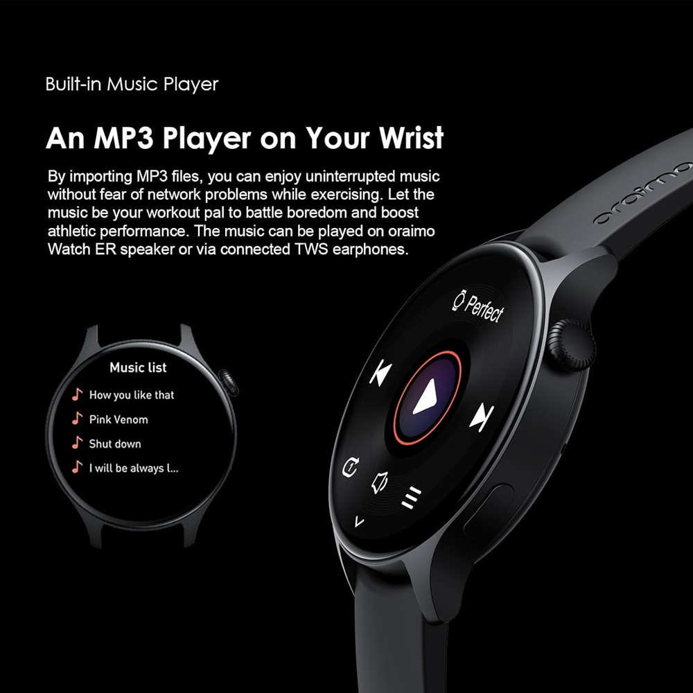 Oraimo Watch ER OSW-42 Smart Watch - Black