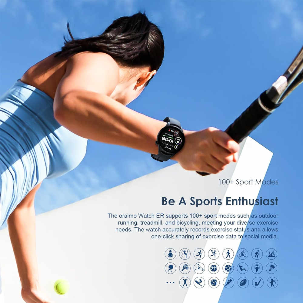 Oraimo Watch ER OSW-42 Smart Watch - Black