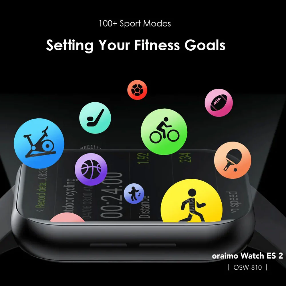 Oraimo Watch ES 2 OSW-810 Smart Watch - Black
