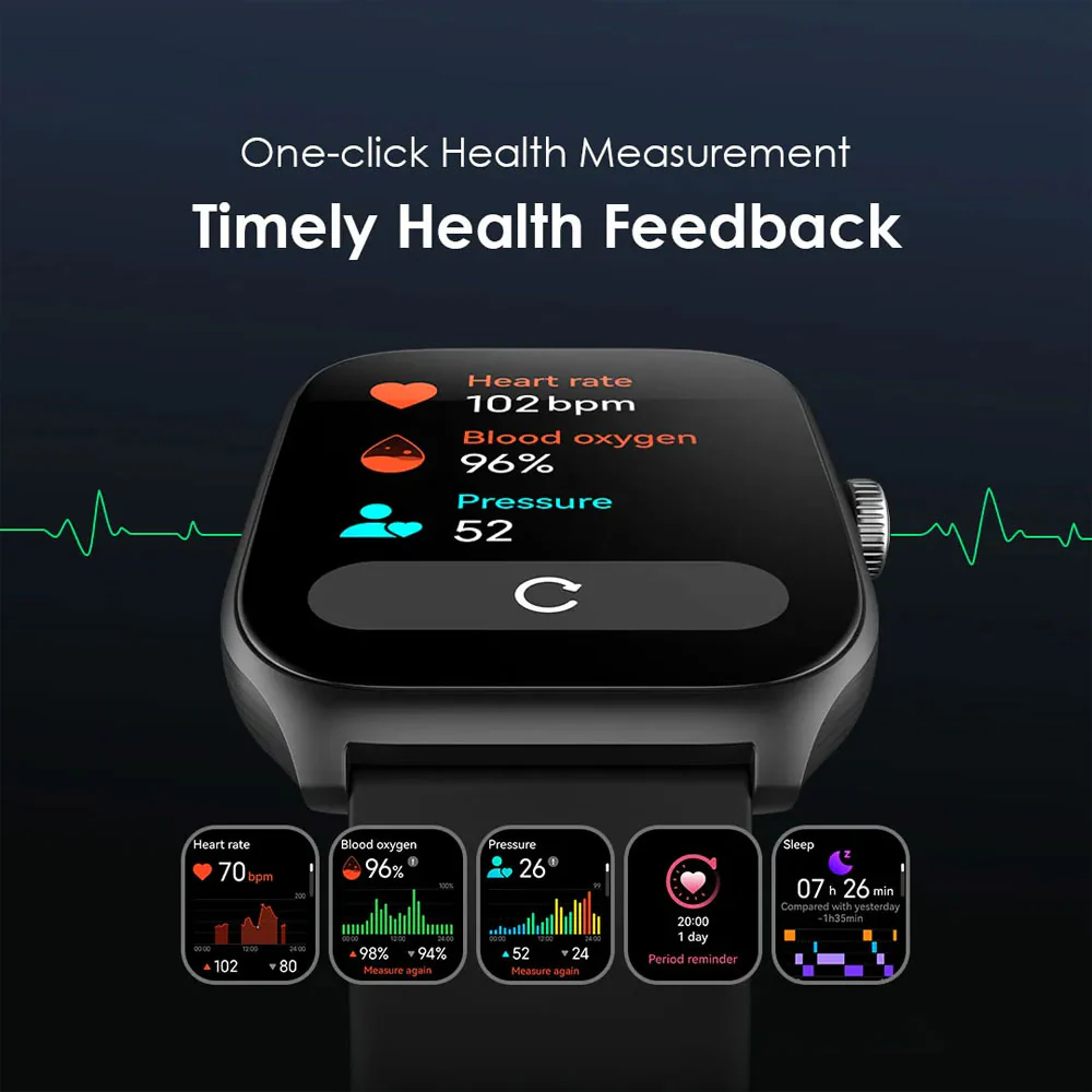 Oraimo Watch Nova AM OSW-812 Smart Watch - Light Chrome