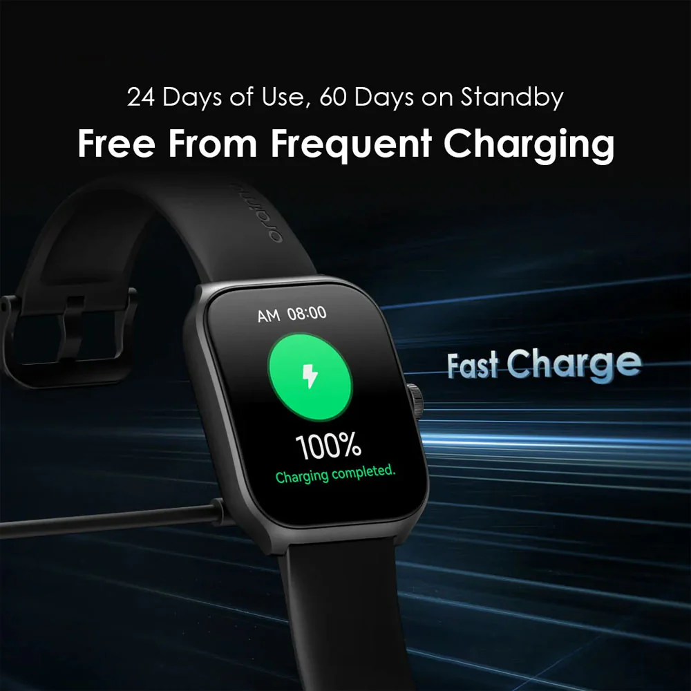 Oraimo Watch Nova AM OSW-812 Smart Watch - Light Chrome