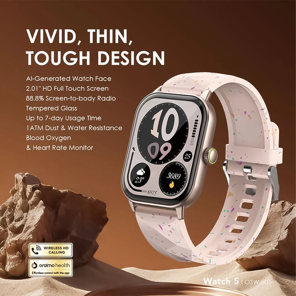 Oraimo Watch 5 OSW-805 Smart Watch - Grey