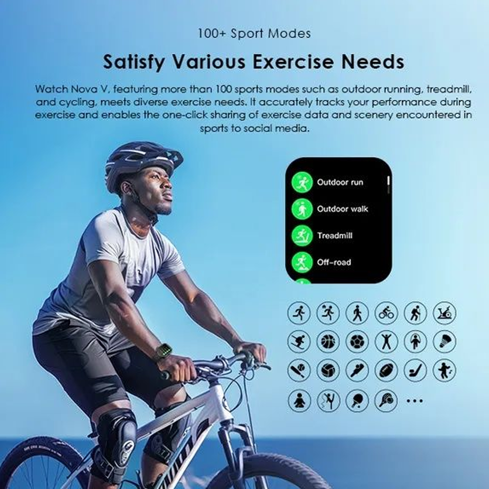 Oraimo Watch Nova V OSW-802N Smart Watch - Light Chrome