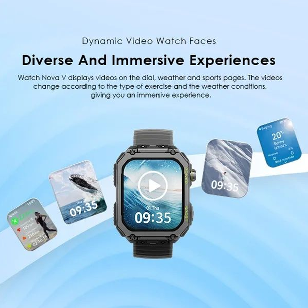 Oraimo Watch Nova V OSW-802N Smart Watch - Light Chrome