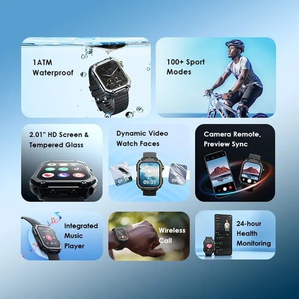 Oraimo Watch Nova V OSW-802N Smart Watch - Light Chrome