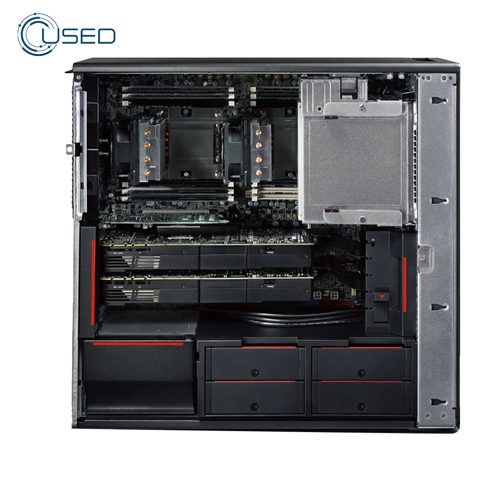 PC Used Lenovo ThinkStation P700 Workstation (2Cpu Xeon E5-2637 V3 3.50/15MB Cash 4 Core - 64G DDR4 - No Hard - Quadro K4000 3G DDR5 - No DVD)