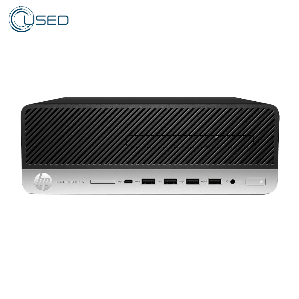 PC Used Desktop HP EliteDesk 705 G4 (Ryzen 5 PRO/2400G - 8G DDR4 - 500G + 256G NVMe - AMD Vega Graphics 11 - DVD)
