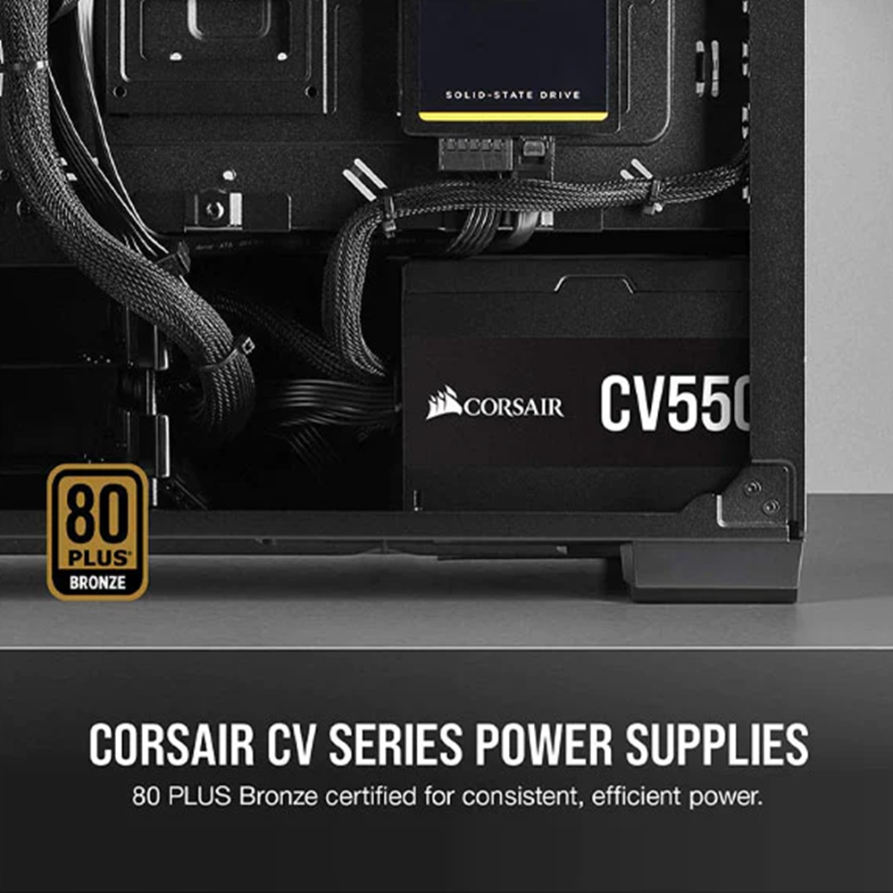 Corsair CV550 80 Plus Bronze Power Supply (550W)
