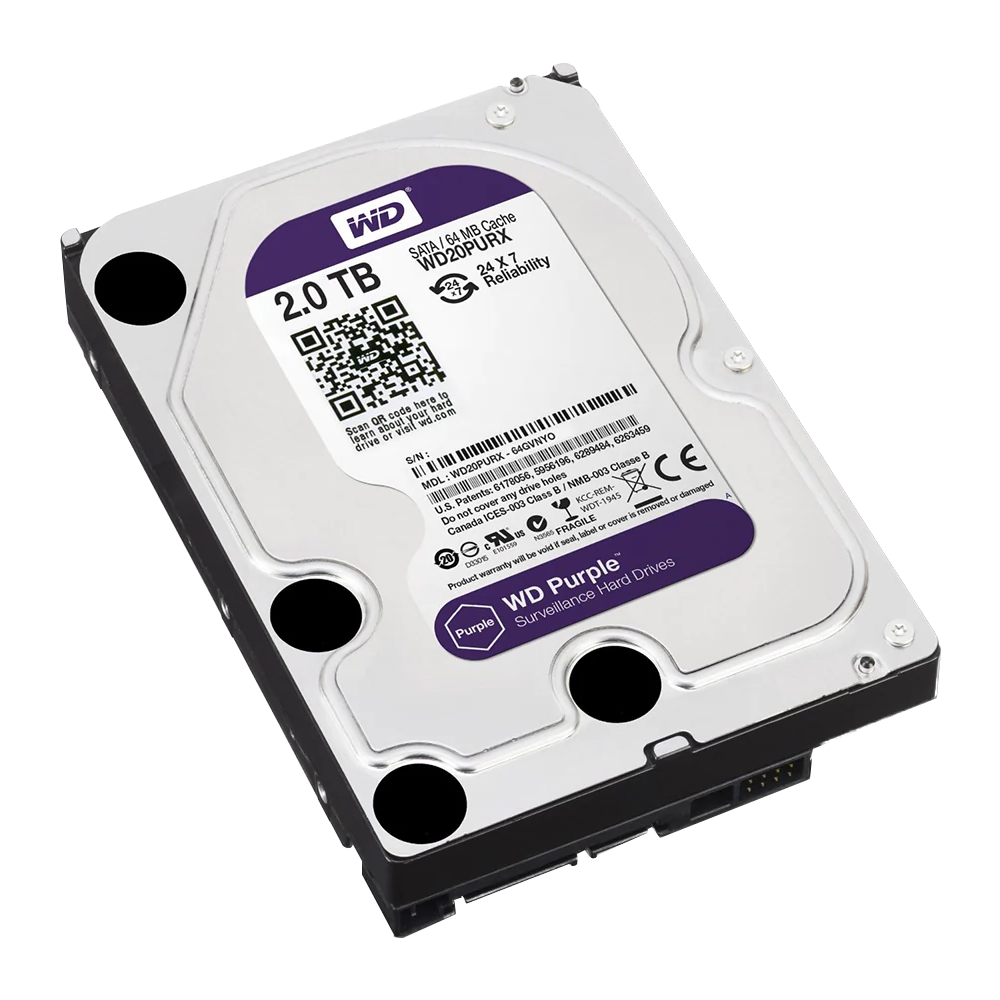 Western Digital Purple 2TB 3.5 Inch Surveillance HDD (3Y)