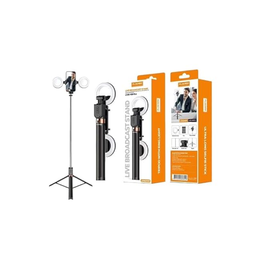 Plokama Live-K9 Pro Live Broadcast Tripod 1.70m With Multicoloer Lamp