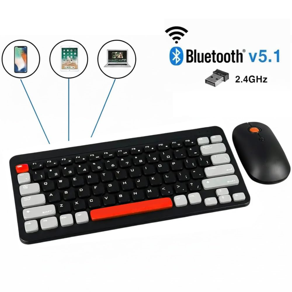 Point PT-680 Bluetooth/Wireless Mini Keyboard + Mouse Combo