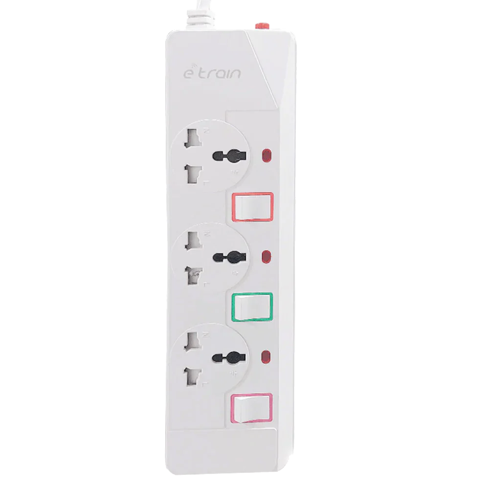 Power Strip 3 Port E-Train PS073 1.5M