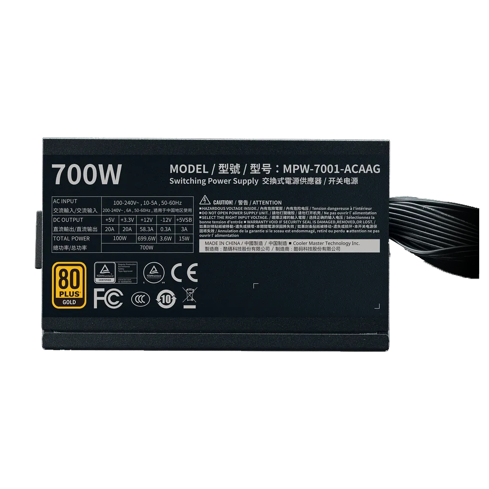 Cooler Master G700 Gold 80 Plus 700W Power Supply